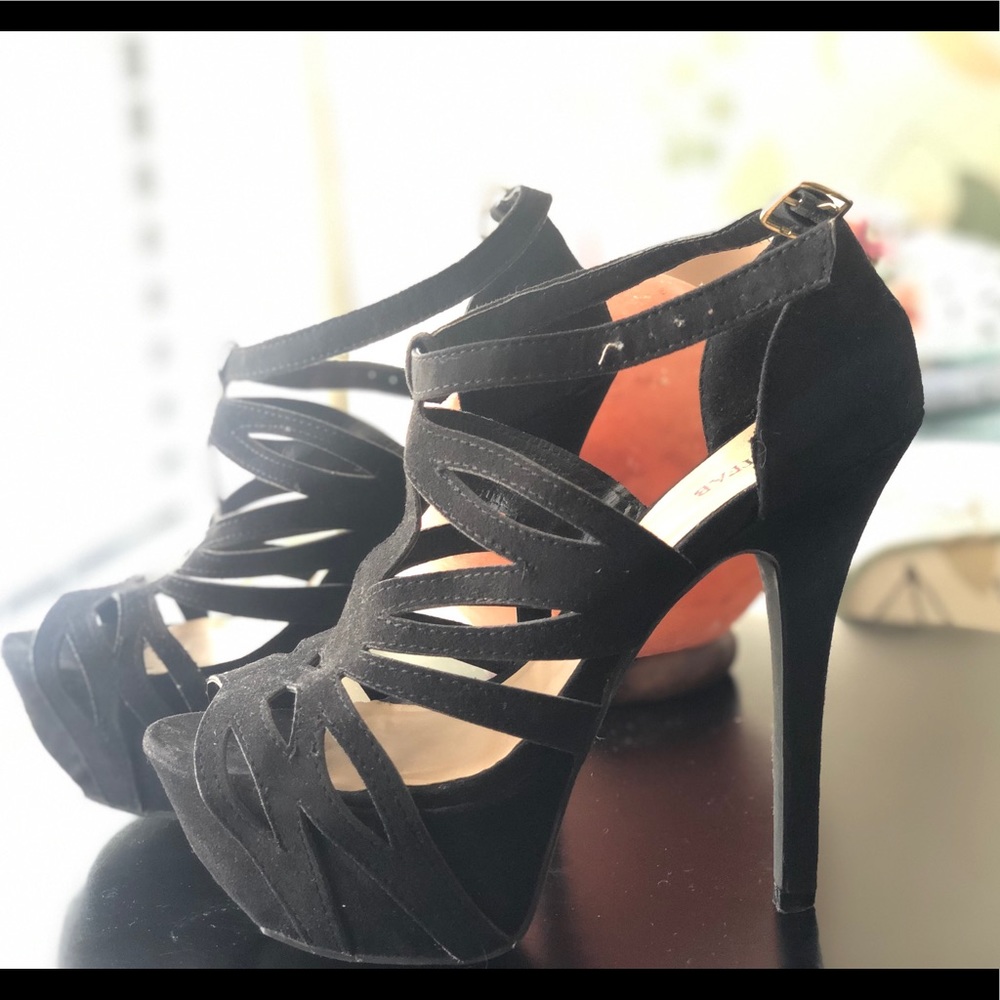 Black high heels